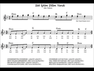 Süt İçtim Dilim Yandı Notaları Nasıl Çalınır?